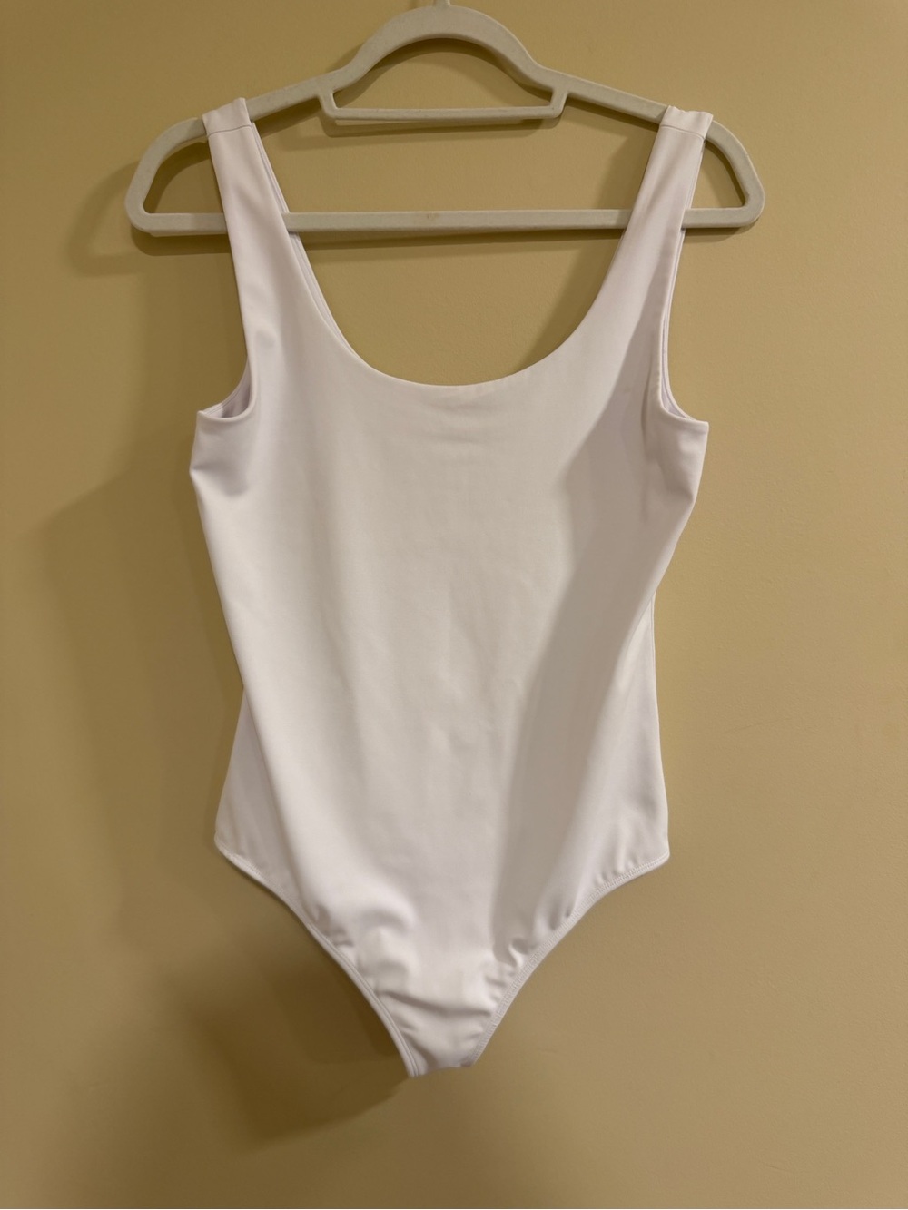 Express White Scoop Neck Bodysuit